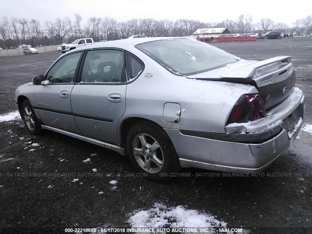 2G1WH52K539280807 - 2003 CHEVROLET IMPALA LS ვერცხლისფერი ფოტო 3