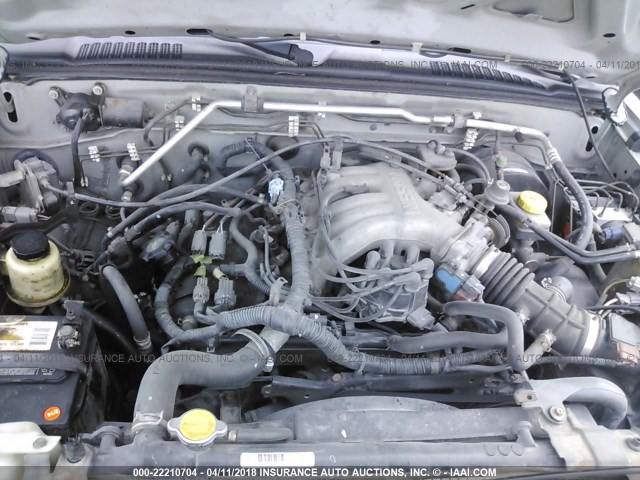 5N1ED28Y93C635281 - 2003 NISSAN XTERRA XE/SE SILVER photo 10