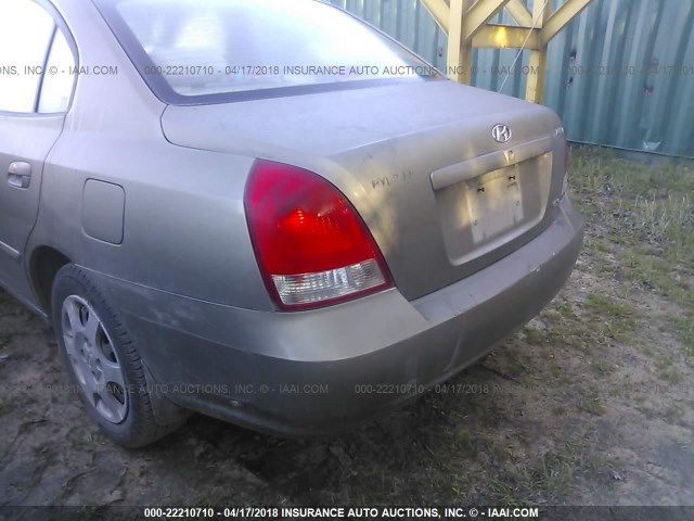 KMHDN45D83U492338 - 2003 HYUNDAI ELANTRA GLS/GT GRAY photo 6