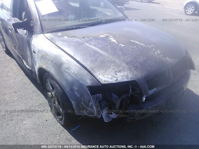 WAUJC68E64A070520 - 2004 AUDI A4 1.8T GRAY photo 6