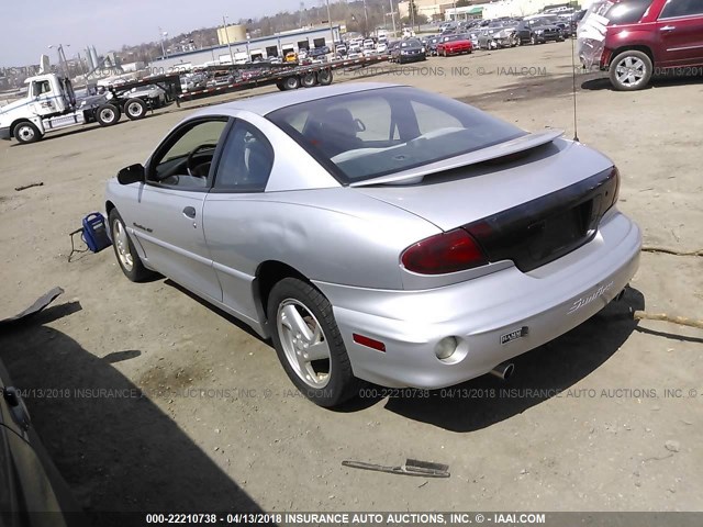 1G2JD12T727151129 - 2002 PONTIAC SUNFIRE GT SILVER photo 3