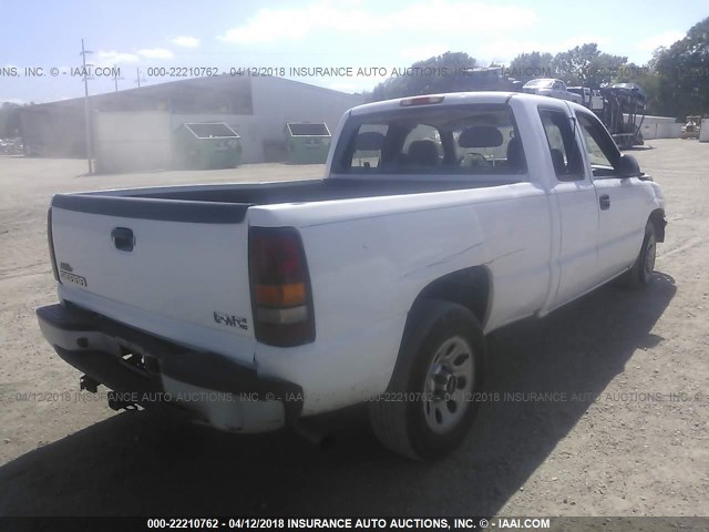 1GTEC19V76Z243214 - 2006 GMC NEW SIERRA C1500 WHITE photo 4