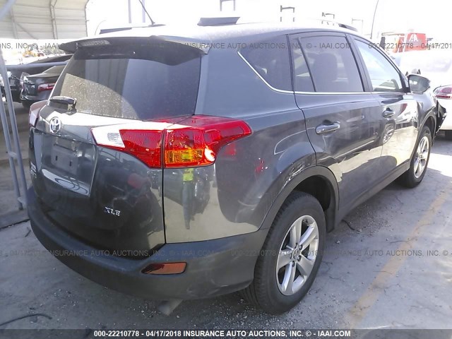 2T3WFREV1FW209429 - 2015 TOYOTA RAV4 XLE GRAY photo 4