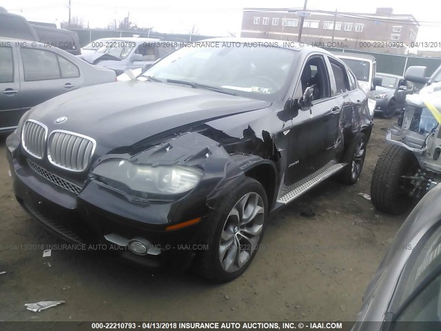 5UXFG8C57BLZ96537 - 2011 BMW X6 XDRIVE50I BLACK photo 2