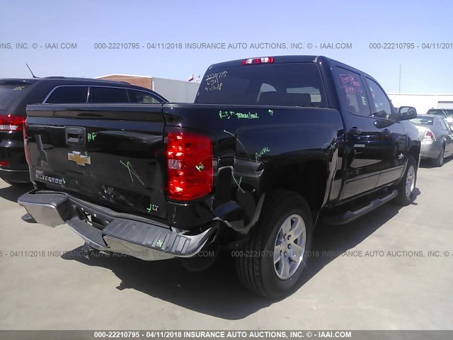 3GCPCREH8HG476660 - 2017 CHEVROLET SILVERADO C1500 LT BLACK photo 4