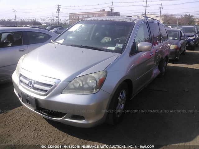 5FNRL38667B438333 - 2007 HONDA ODYSSEY EXL ვერცხლისფერი ფოტო 2