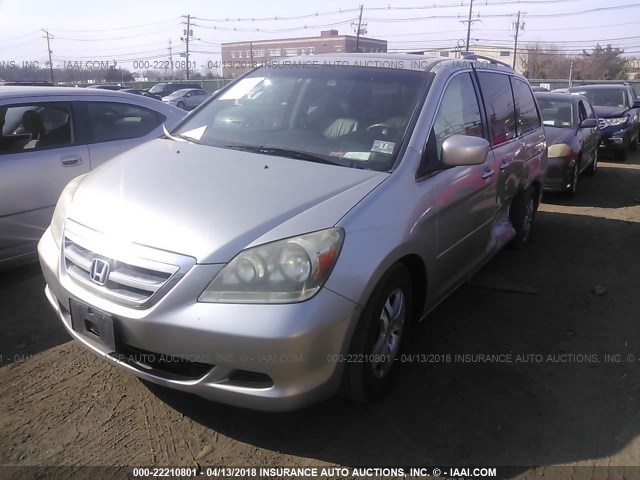 5FNRL38667B438333 - 2007 HONDA ODYSSEY EXL SILVER photo 2