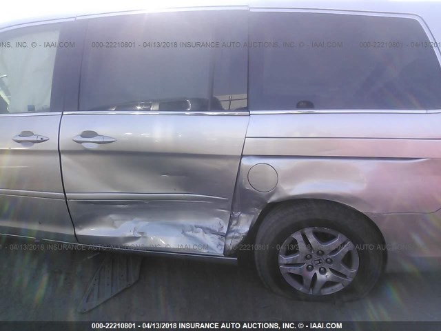 5FNRL38667B438333 - 2007 HONDA ODYSSEY EXL ვერცხლისფერი ფოტო 6