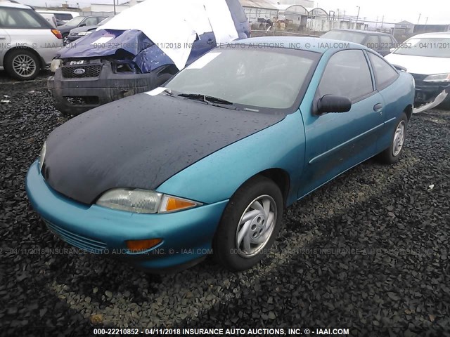 1G1JC1244VM108891 - 1997 CHEVROLET CAVALIER RS Light Blue photo 2