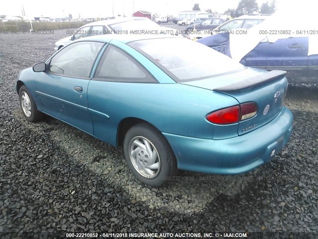 1G1JC1244VM108891 - 1997 CHEVROLET CAVALIER RS Light Blue photo 3