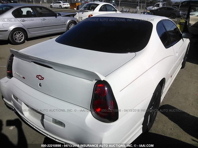 2G1WX12K639116977 - 2003 CHEVROLET MONTE CARLO SS თეთრი ფოტო 4