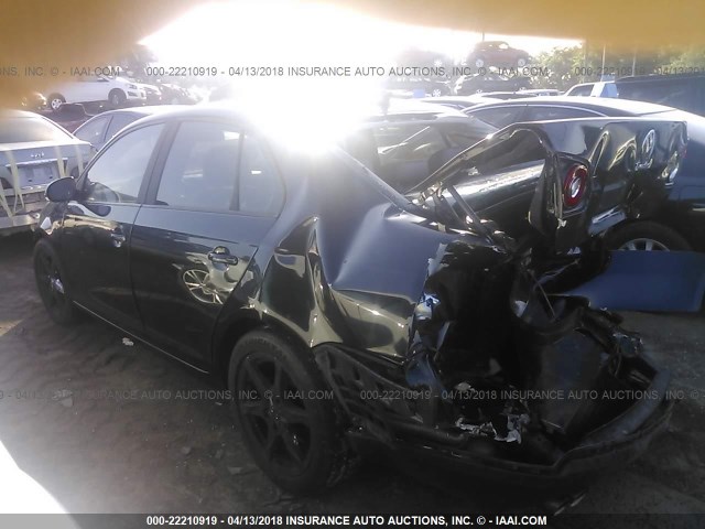 3VWRJ71K18M179796 - 2008 VOLKSWAGEN JETTA WOLFSBURG 黑色 照片 3