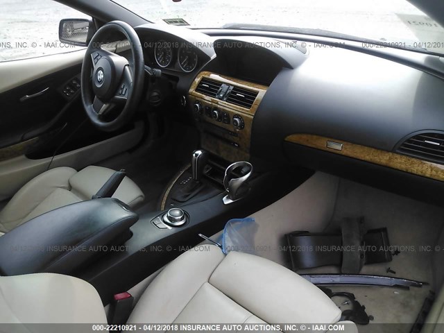 WBAEK13436CN77002 - 2006 BMW 650 I BLUE photo 5