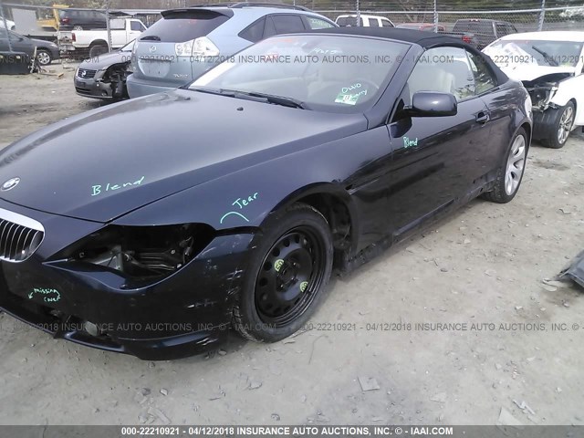 WBAEK13436CN77002 - 2006 BMW 650 I BLUE photo 6