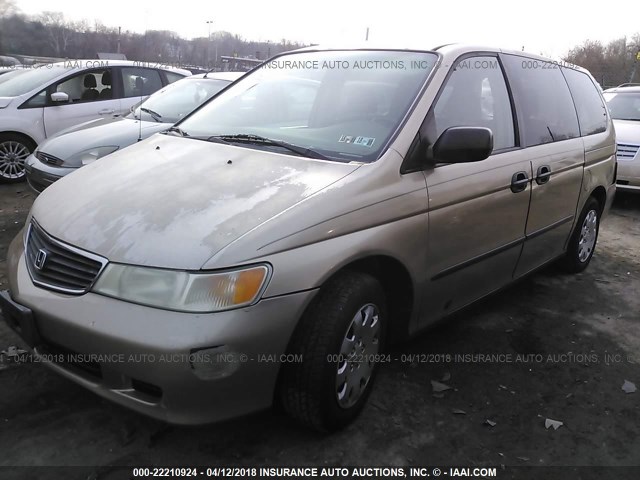 2HKRL1856YH579711 - 2000 HONDA ODYSSEY LX BEIGE photo 2