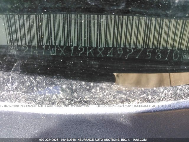 2G1WX12K849275310 - 2004 CHEVROLET MONTE CARLO SS ლურჯი ფოტო 9