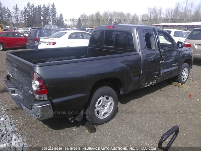 5TFTX4CN9FX063167 - 2015 TOYOTA TACOMA ACCESS CAB Grau Foto 4