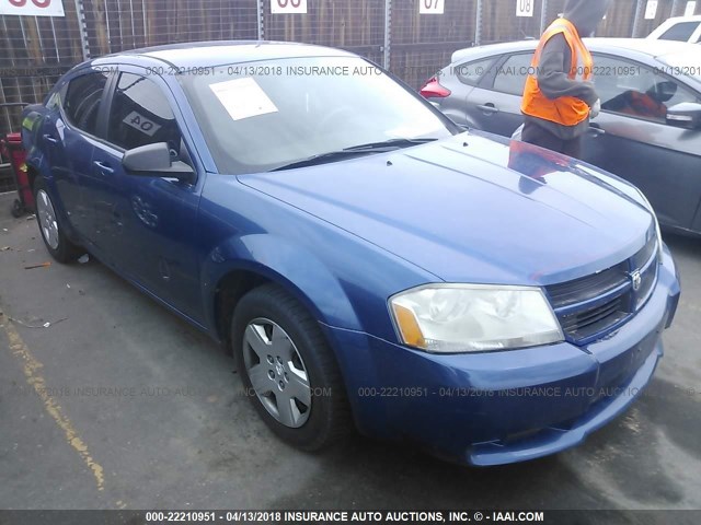 1B3LC46BX9N505565 - 2009 DODGE AVENGER SE/SXT BLUE photo 1