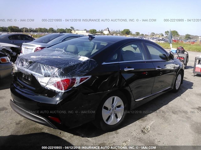 KMHEC4A45DA098248 - 2013 HYUNDAI SONATA HYBRID BLACK photo 6