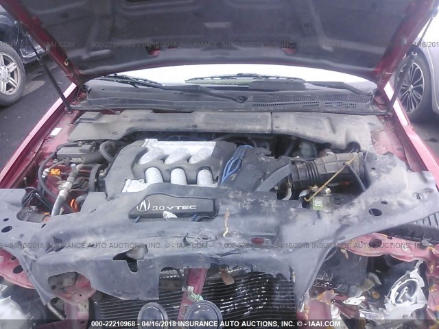 19UYA2259WL010975 - 1998 ACURA 3.0CL Czerwony zdjęcie 10