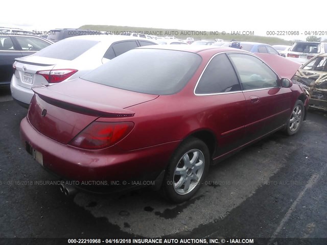19UYA2259WL010975 - 1998 ACURA 3.0CL RED photo 4