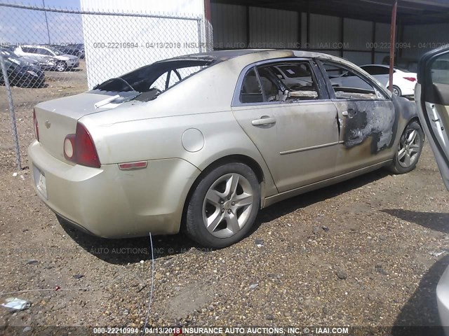 1G1ZG57B59F149451 - 2009 CHEVROLET MALIBU LS 米色 照片 4