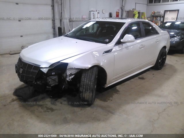 1G6DL5EVXA0149143 - 2010 CADILLAC CTS PERFORMANCE COLLECTION WHITE photo 2