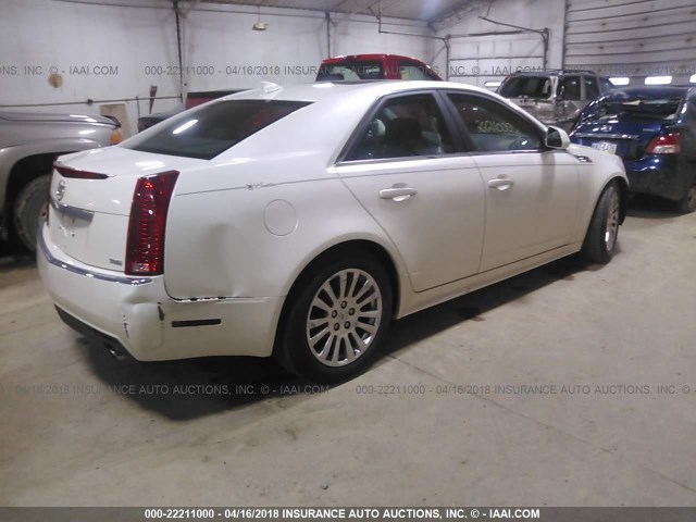 1G6DL5EVXA0149143 - 2010 CADILLAC CTS PERFORMANCE COLLECTION WHITE photo 4