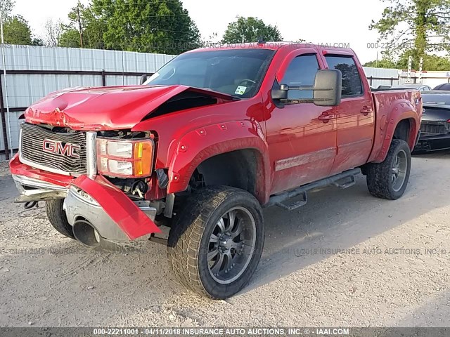 3GTEK233X9G212561 - 2009 GMC SIERRA K1500 SLE RED photo 2