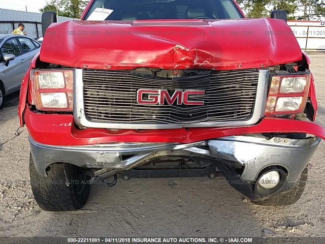 3GTEK233X9G212561 - 2009 GMC SIERRA K1500 SLE RED photo 6