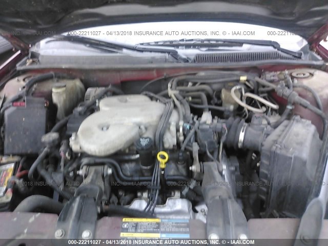 2G1WK151769196425 - 2006 CHEVROLET MONTE CARLO LT MAROON photo 10