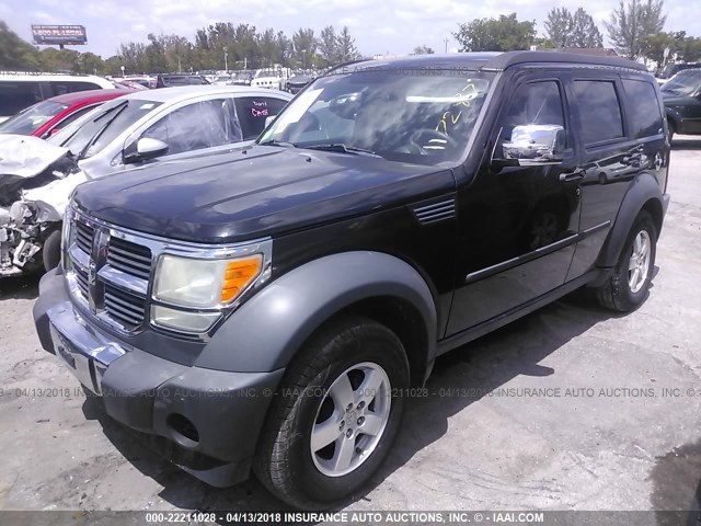 1D8GT28K28W117287 - 2008 DODGE NITRO SXT BLACK photo 2