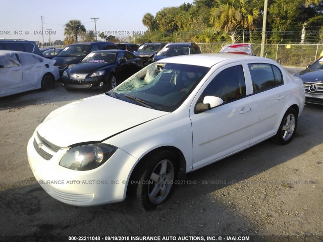 1G1AF5F59A7189865 - 2010 CHEVROLET COBALT 2LT WHITE photo 2