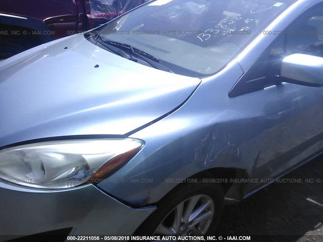 JM1CW2BL0C0133828 - 2012 MAZDA 5 Light Blue photo 6