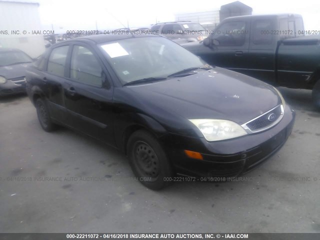 1FAFP34N87W293883 - 2007 FORD FOCUS ZX4/S/SE/SES BLACK photo 1