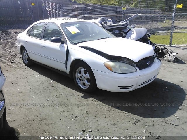 1FAFP53U05A196529 - 2005 FORD TAURUS SE WHITE photo 1