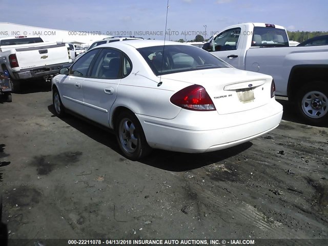 1FAFP53U05A196529 - 2005 FORD TAURUS SE WHITE photo 3