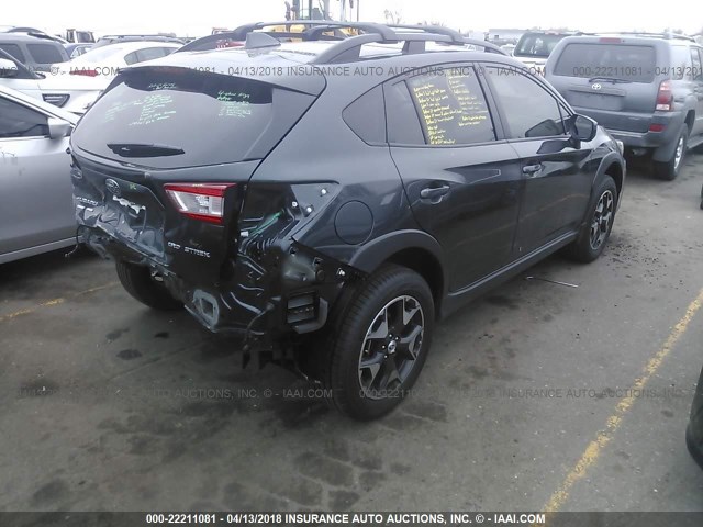 JF2GTADC3JH263555 - 2018 SUBARU CROSSTREK PREMIUM GRAY photo 4