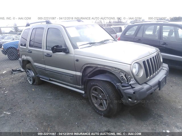 1J4GL38K85W678314 - 2005 JEEP LIBERTY RENEGADE BROWN photo 1