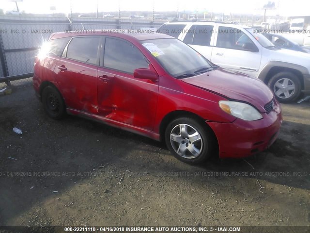 2T1KR32E83C120552 - 2003 TOYOTA COROLLA MATRIX XR RED photo 1