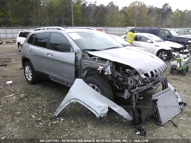 1C4PJMCBXJD534357 - 2018 JEEP CHEROKEE LATITUDE SILVER photo 1