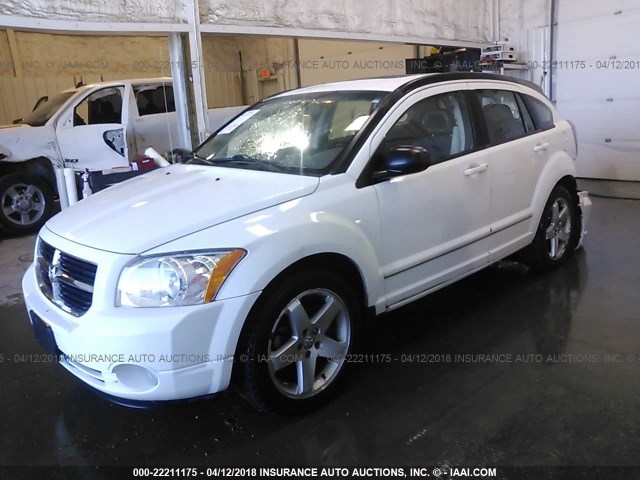 1B3HE78K58D681362 - 2008 DODGE CALIBER R/T WHITE photo 2