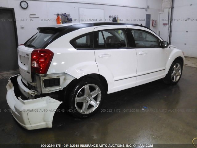 1B3HE78K58D681362 - 2008 DODGE CALIBER R/T WHITE photo 4