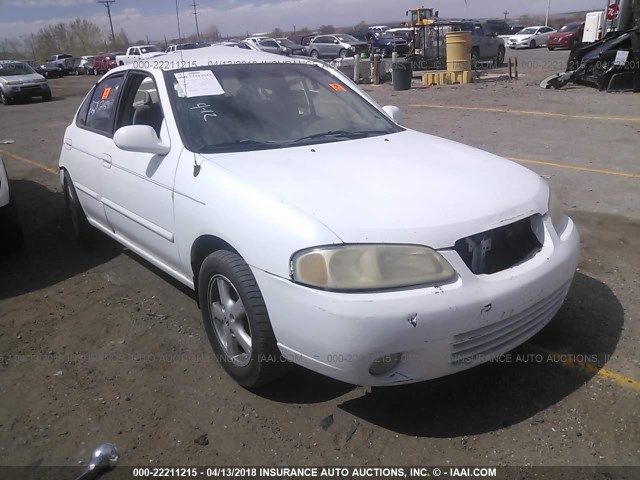 3N1CB51AX2L555218 - 2002 NISSAN SENTRA GXE WHITE photo 1