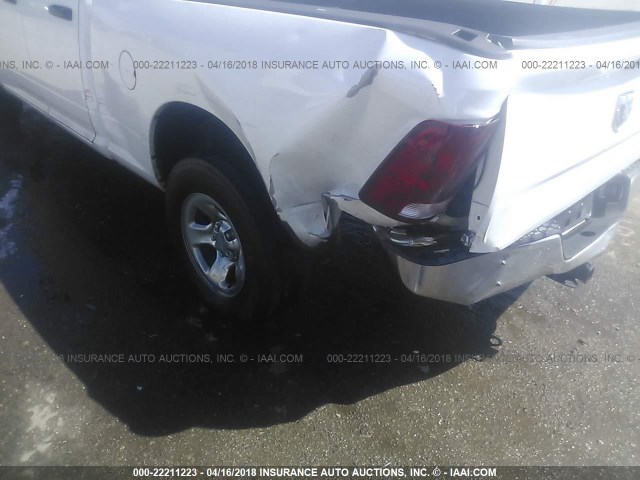 1C6RD6FK3CS200314 - 2012 DODGE RAM 1500 ST WHITE photo 6