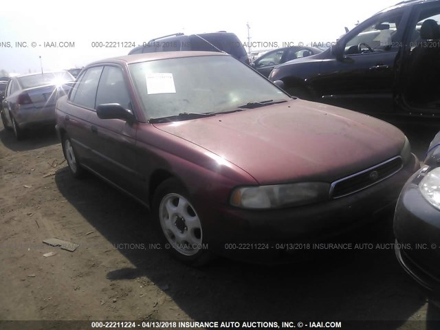 4S3BD4352V7216104 - 1997 SUBARU LEGACY L RED photo 1