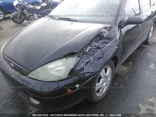 1FAFP38333W141870 - 2003 FORD FOCUS ZTS BLACK photo 6