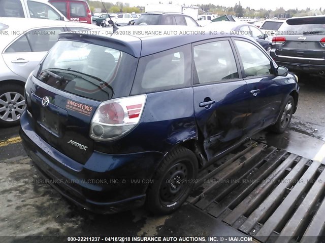 2T1LR32E05C367653 - 2005 TOYOTA COROLLA MATRIX XR Dark Blue photo 4