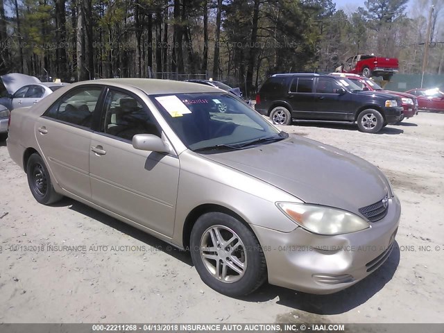 4T1BE32K72U044031 - 2002 TOYOTA CAMRY LE/XLE/SE 金色 照片 1