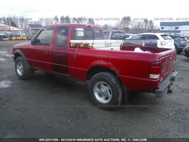 1FTZR15X7YTB02625 - 2000 FORD RANGER SUPER CAB RED photo 3